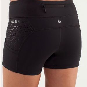Lululemon Run Shorty Short Black